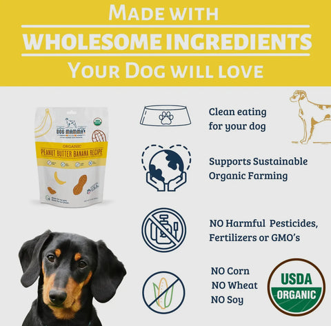 Dog Mamma’s Organic Peanut Butter Banana Dog Treats