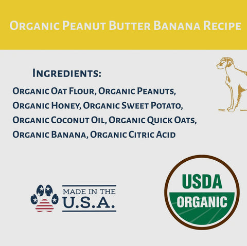 Dog Mamma’s Organic Peanut Butter Banana Dog Treats